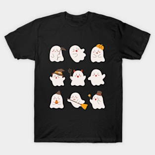 Cute ghost boo crew T-Shirt